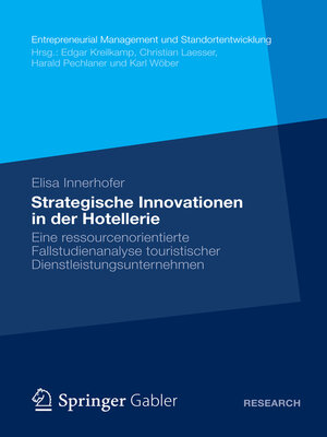 cover image of Strategische Innovationen in der Hotellerie
